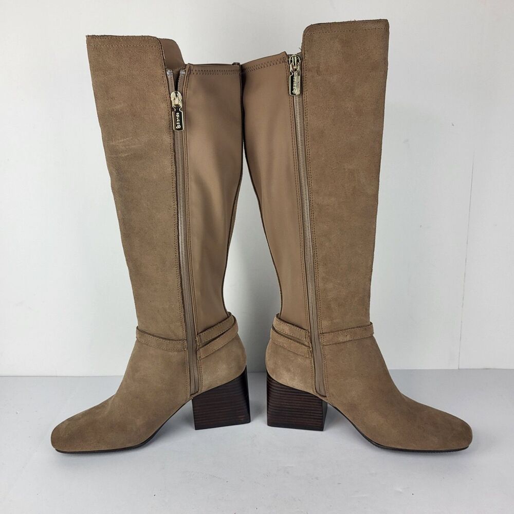 Blondo Twyla Women's Knee High Boots Waterproof Suede Taupe Size 7M - Picture 14 of 16